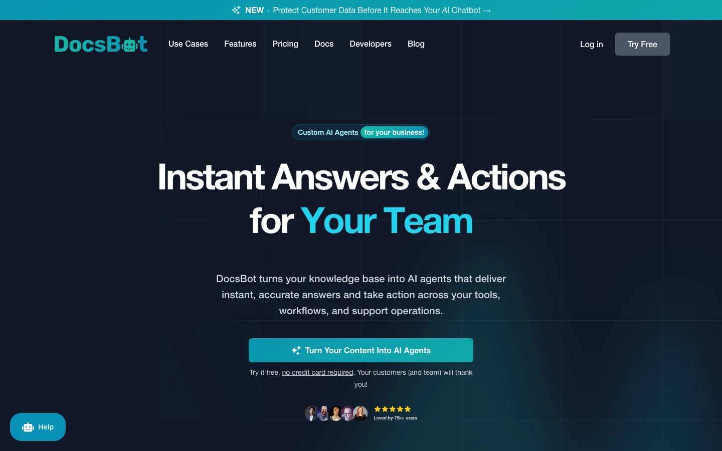 DocsBot AI — product screenshot