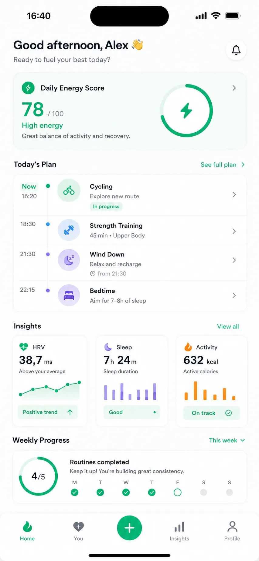 FitWoody — product interface