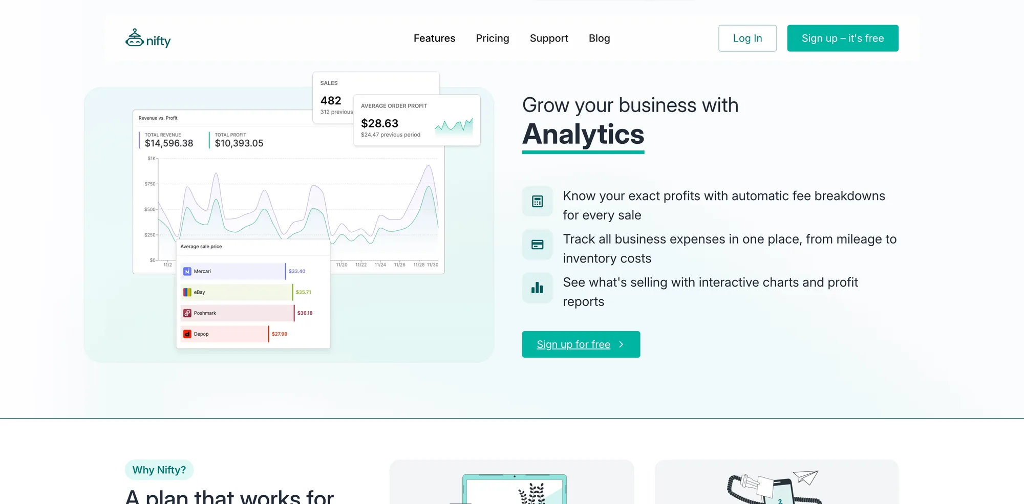Nifty.ai — product interface
