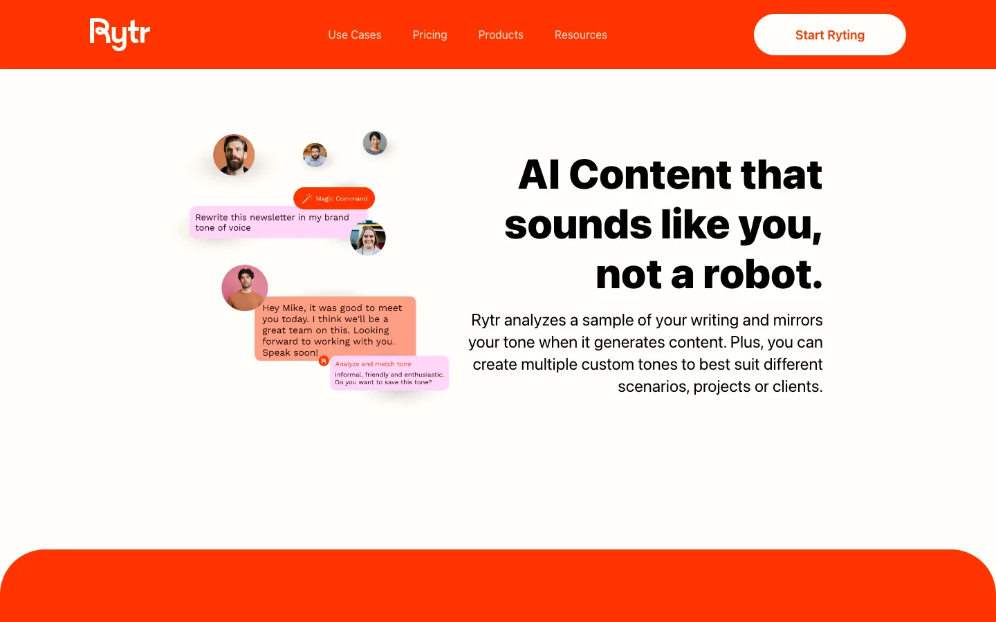 Rytr — product interface