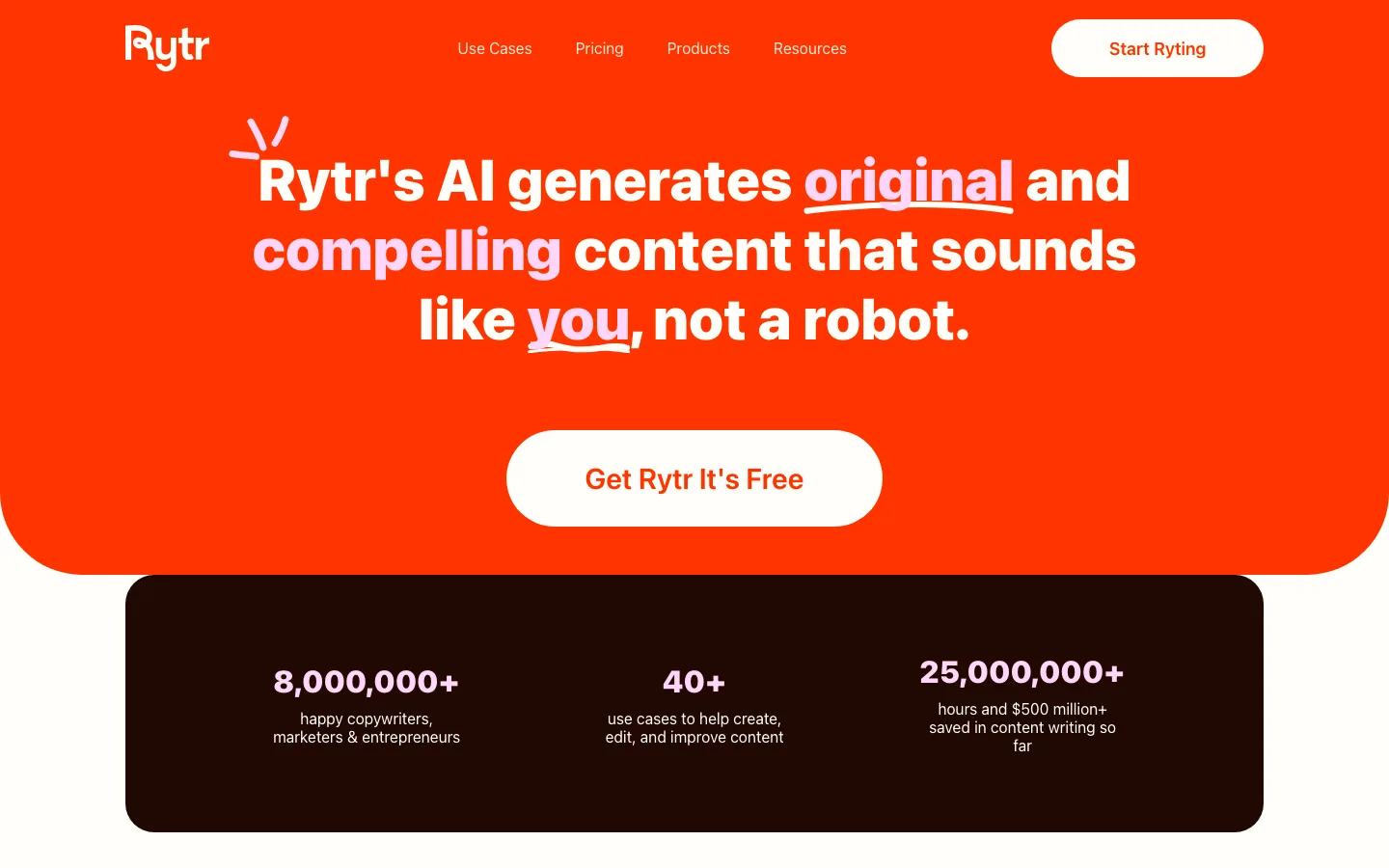 Rytr — product screenshot