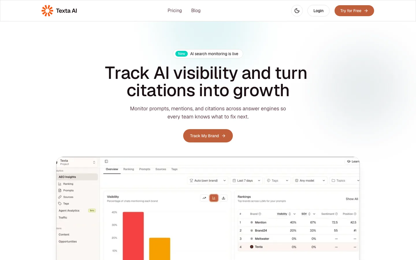 Texta.ai — product screenshot