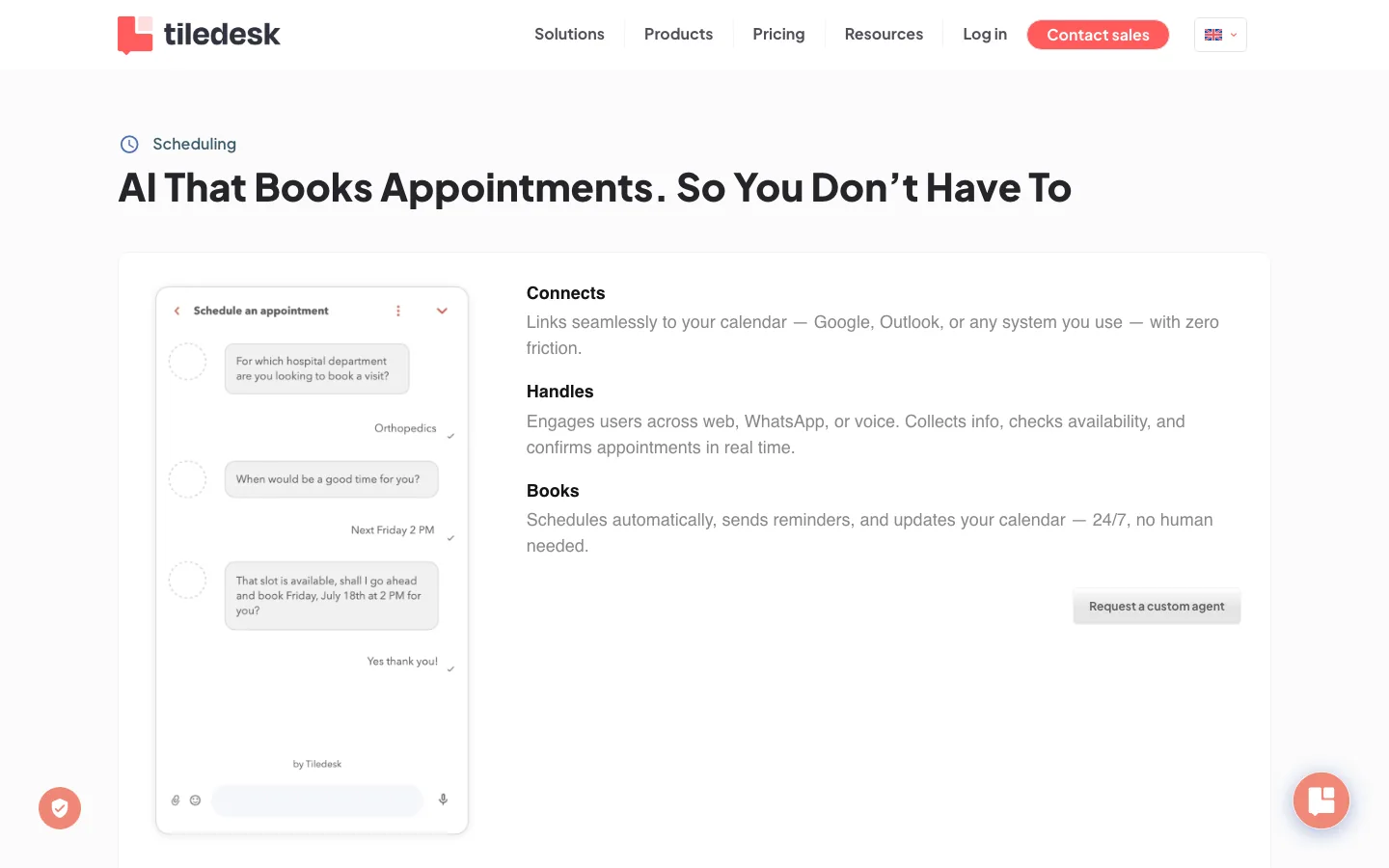 Tiledesk — product interface