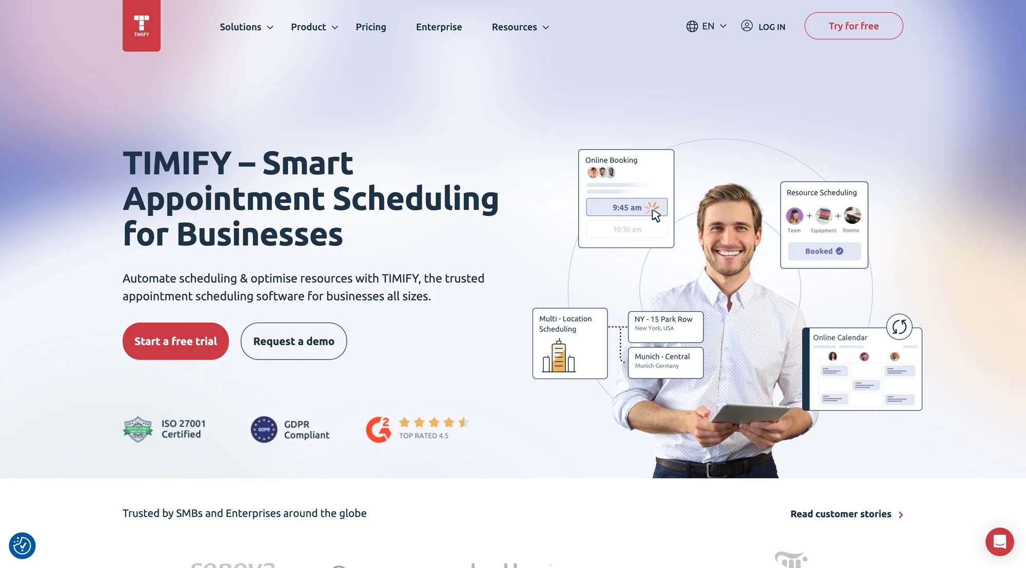 TIMIFY — product interface