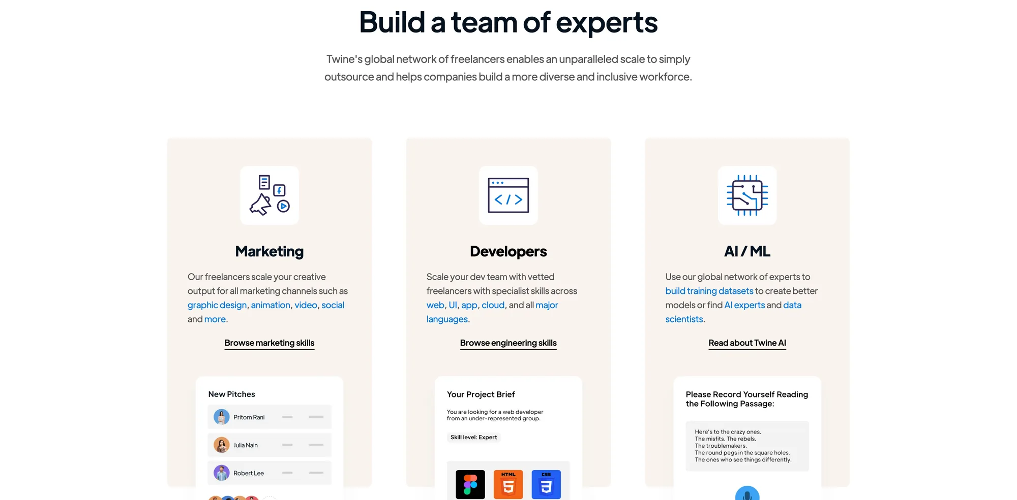 Twine — product screenshot